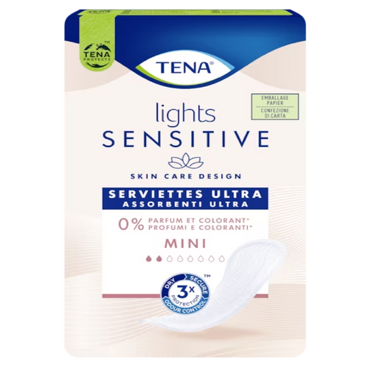 TENA Lights Sensitive Mini | Assorbenti per perdite urinarie | Pezzi 20