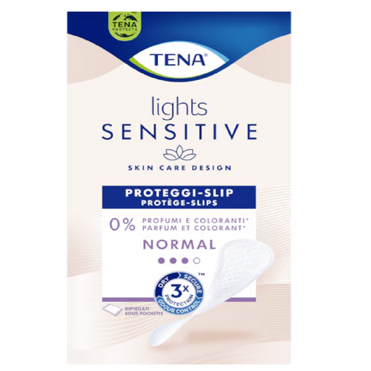 TENA Lights Sensitive Ripiegato | Proteggi-slip per perdite urinarie | Pezzi 22