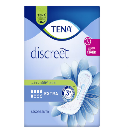 TENA Discreet Extra | Assorbenti per incontinenza | Pezzi 10
