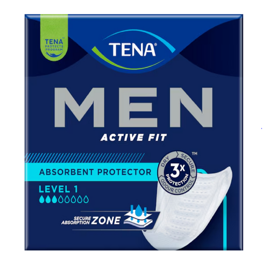 TENA Men Active Fit Livello 1 | Assorbenti per incontinenza | Pezzi 12