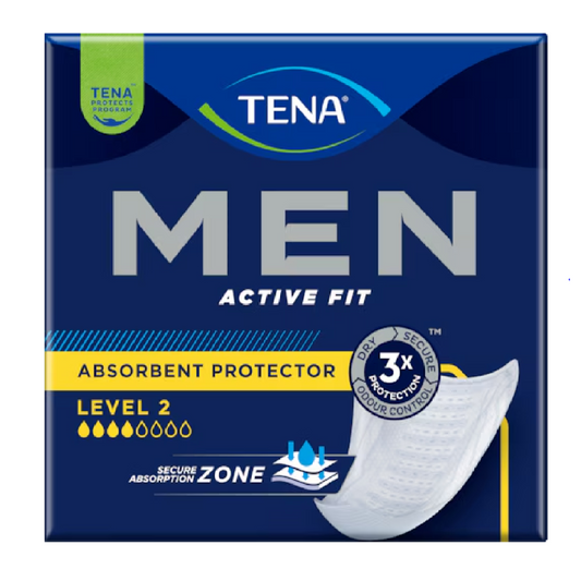 TENA Men Active Fit Livello 2 | Assorbenti per incontinenza | Pezzi 10