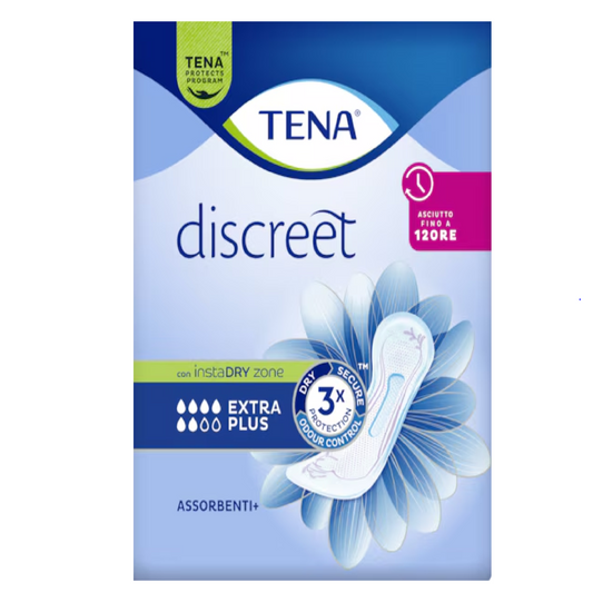 TENA Discreet Extra Plus | Assorbente+ per perdite urinarie | Pezzi 16