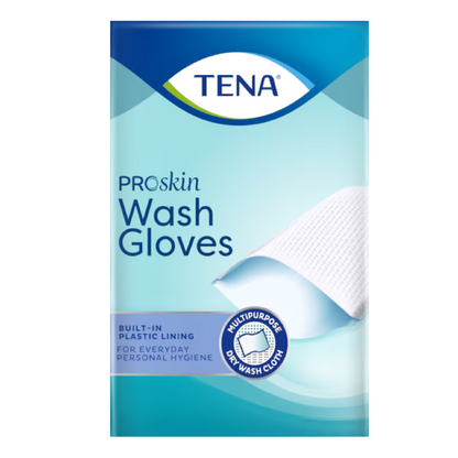 TENA ProSkin Wash Glove | Con barriera | Pezzi 175