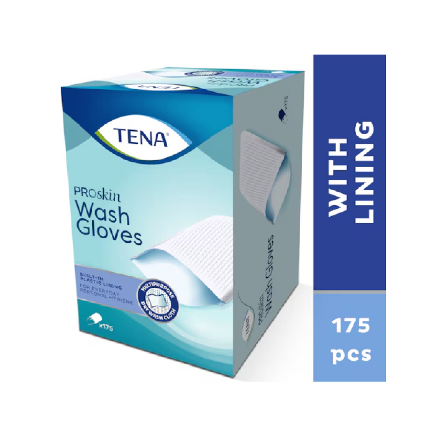 TENA ProSkin Wash Glove | Con barriera | Pezzi 175