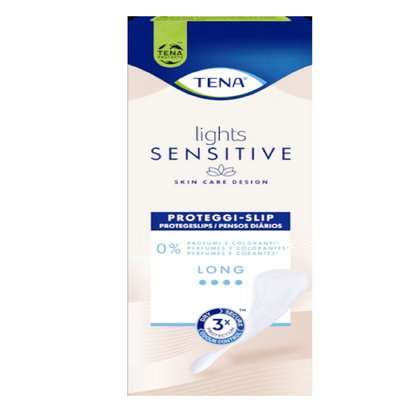 TENA Lights Sensitive Lungo| Proteggi-slip per perdite urinarie | Pezzi 20