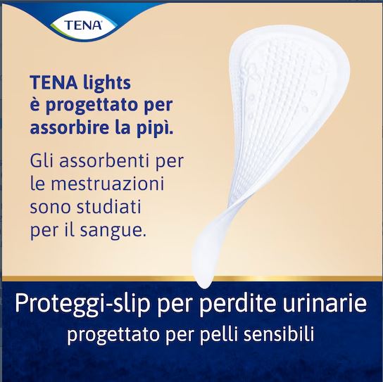 TENA Lights Sensitive Lungo| Proteggi-slip per perdite urinarie | Pezzi 20